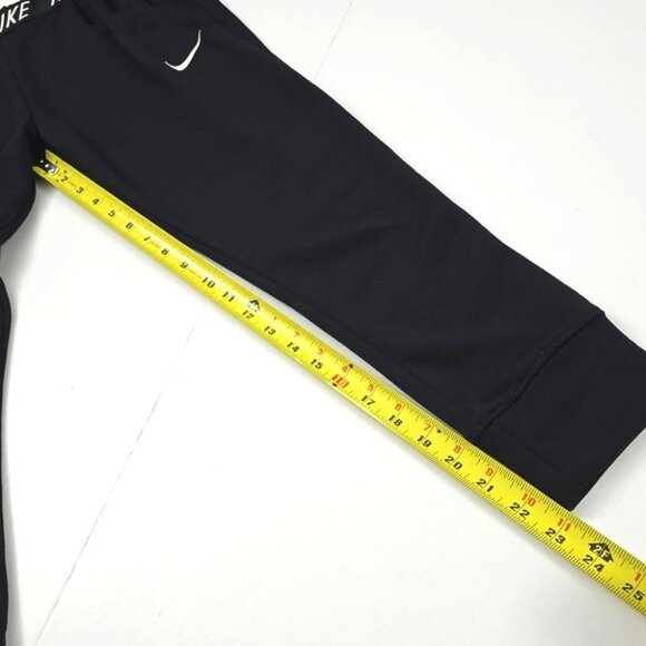 NIKE Dri-Fit Studio Girls Black Training Joggers Elastic Waist Pockets Size M - Picture 13 of 13